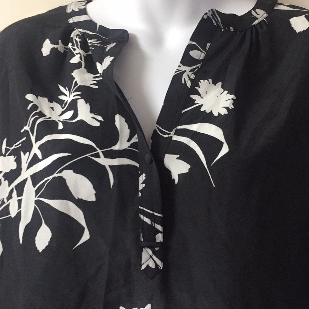 Joie Blouse eilga floral borde  silk size xs - Picture 5 of 6